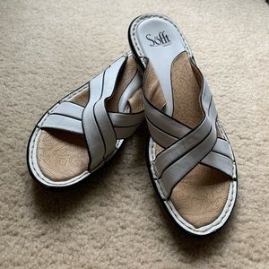 Sofft Sandals white black *New without tags*